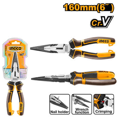 Long Nose  Pliers / প্লাস / সাড়াশি/চিমটা/Pliers/Ingco-HHLNP28160