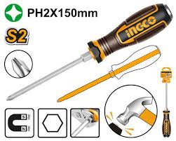 Screw Driver Phillips  Go- Through / স্কুরু ড্রাইভার/Ingco-HGTPH2150