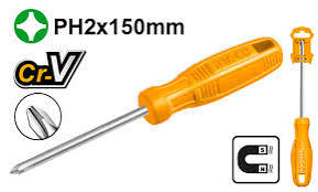 Screw Driver Phillips  / স্কুরু ড্রাইভার/ Screw Driver/Ingco-HS58PH2150