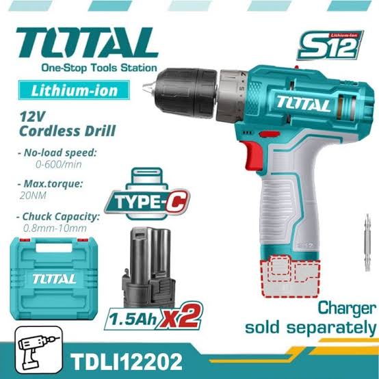 Cordless Drill / Impact Drill / Drill / ড্রিল মেশিন/Total-TDLI12202