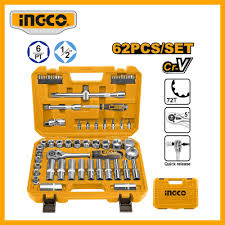 Tools set 62 Pieces/ Tool set / Socket set / টুলস সেট/Ingco-HKTS12602