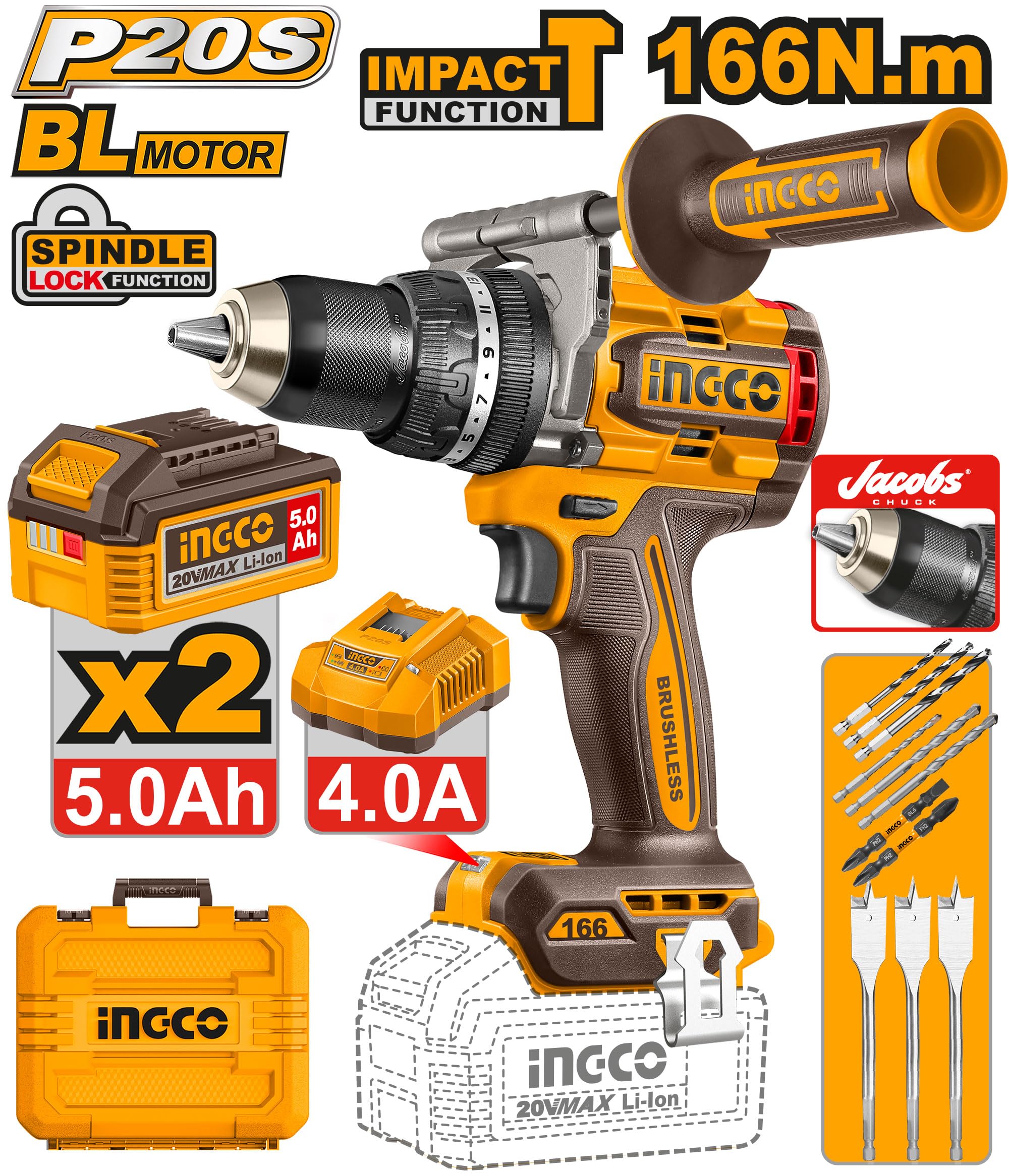 Cordless Impact Wrench/ Impact Wrench / Wrench/Ingco-CIDLI201668