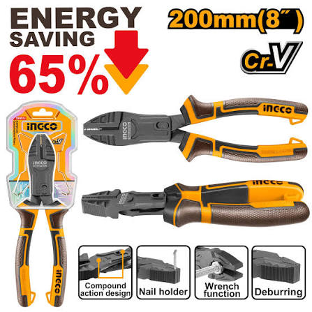 Combination Pliers/ প্লাস / সাড়াশি/চিমটা/Pliers/Ingco-HCCP58200