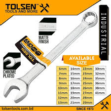 Combination spanner /Spanner /রেঞ্চ/ ডাল / wrench/ সকেট /গুটি/Tolsen-15822