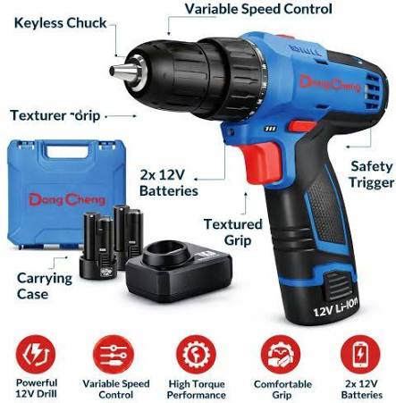 Cordless Drill / Impact Drill / Drill / ড্রিল মেশিন/Dong Cheng -DCJZ10-10