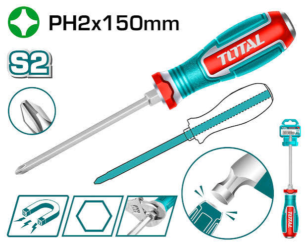 Screw Driver Phillips / স্ক্র ড্রাইভার/Screw Driver/TotalTSDPH2150