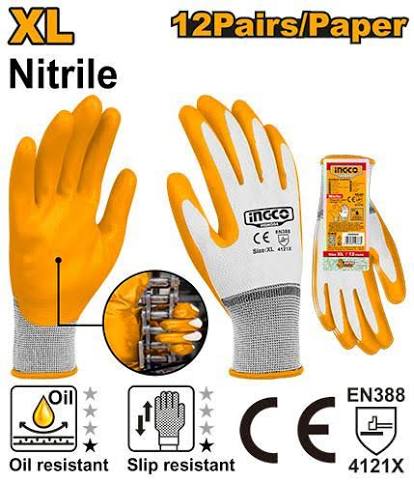 Hand Gloves/Gloves/দস্তানা /হাত মোজা/Ingco-HGNG04