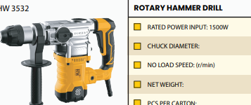 Rotary Hammer/ Hammer / হ্যামার/ Drill/HW-3532