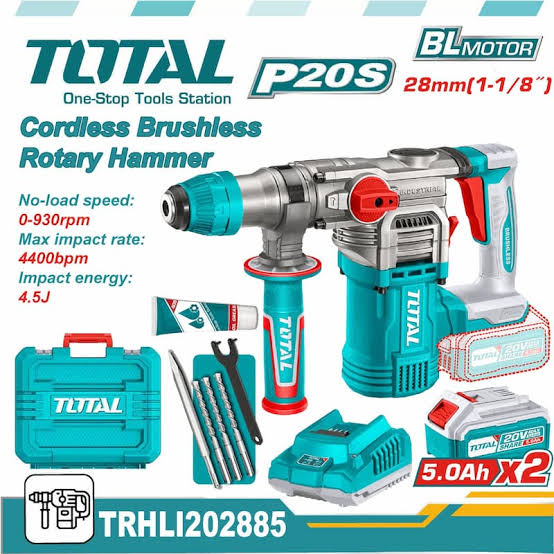 Rotary Hammer/ Hammer / হ্যামার/ Drill/ Cordless Rotary Hammer/Total-  TRHLI202862