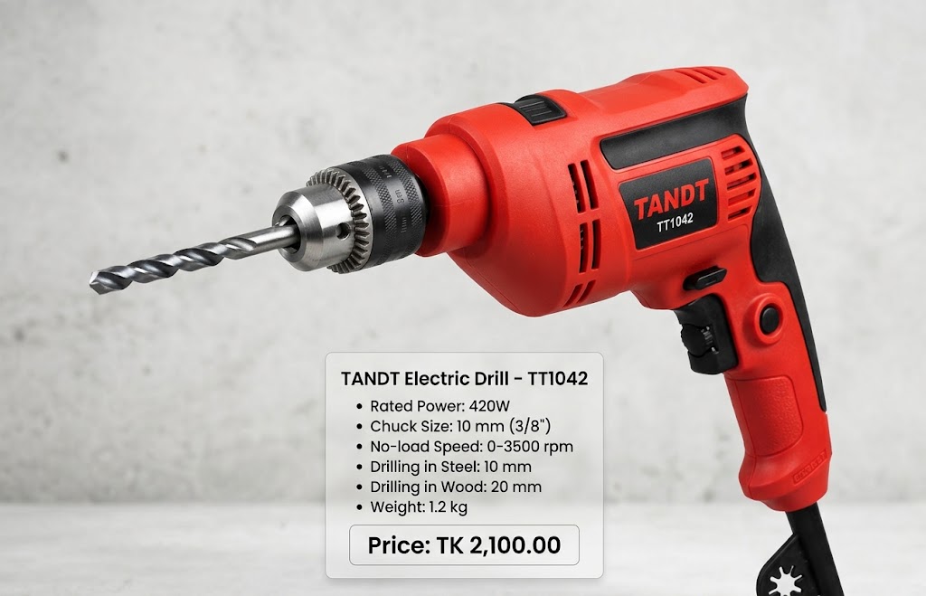 TANDT Electric Drill / Drill / ড্রিল মেশিন/TANDT-TT1042