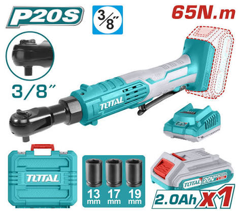 Ratchet Handle /Ratchet Wrench / Wrench / রাচেট হ্যান্ডল/ Cordless Ratchet Wrench/Total-TDRLI2060152
