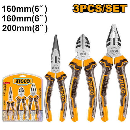 Pliers / প্লাস / সাড়াশি / চিমটা / Plus/Pliers Set/Ingco-HKHLPS2838