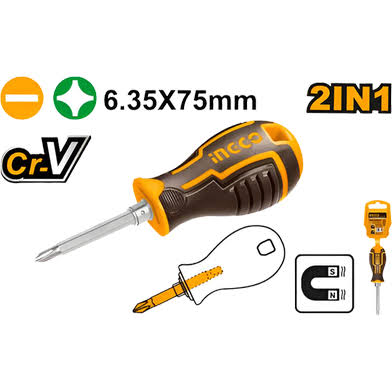 Screw Driver  2 in 1 / স্কুরু ড্রাইভার/Screw Driver/Ingco-AKISD0202