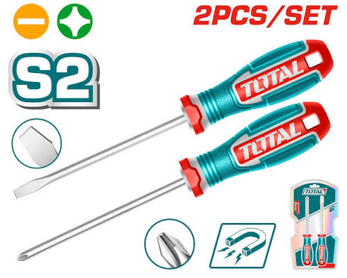 Screw Driver 2 pcs set  / স্ক্র ড্রাইভার/Screw driver/Total-TKSDS0226