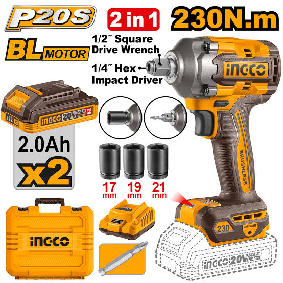 Cordless Impact Driver and Wrench/   Impact Wrench / Impact Driver / Wrench/ Driver/Ingco-CIWLI20236