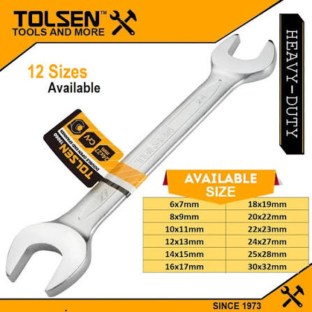 Double Open  End spanner /Spanner /রেঞ্চ/ ডাল / wrench/ সকেট /গুটি/Tolsen-15851