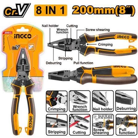 Multi Function Pliers, / প্লাস / সাড়াশি/চিমটা/ Plus/Pliers/Ingco-HMFCP28200